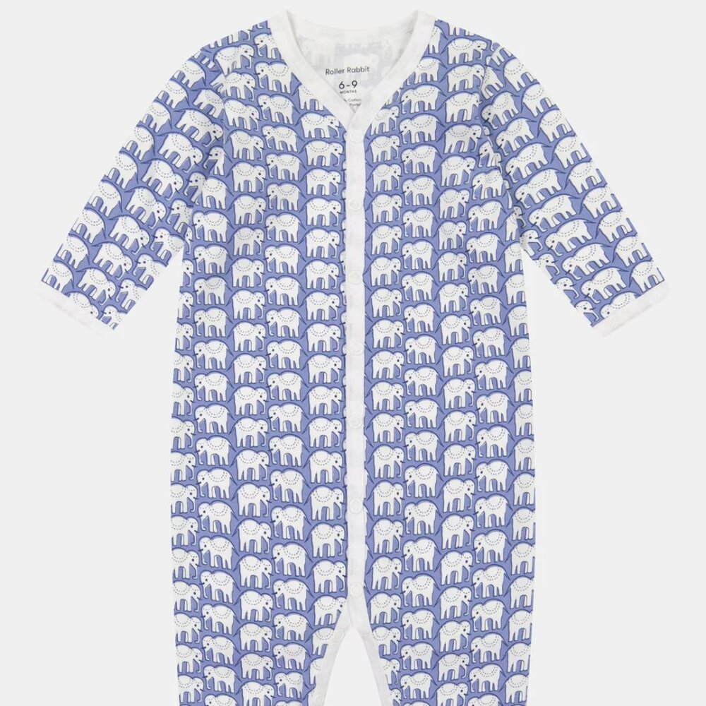 (2) Roller Rabbit Infant Footie Pajamas Bundle Size 0-3M